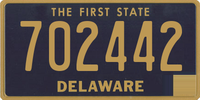 DE license plate 702442