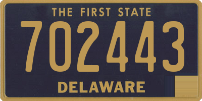 DE license plate 702443