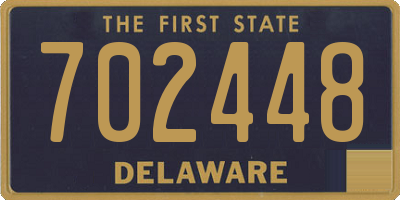 DE license plate 702448