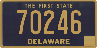 DE license plate 70246