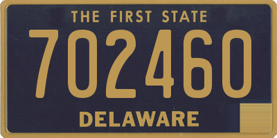 DE license plate 702460
