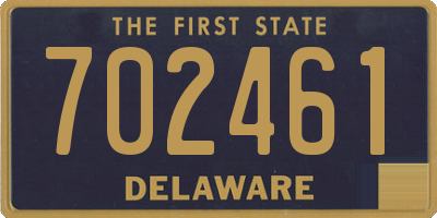 DE license plate 702461