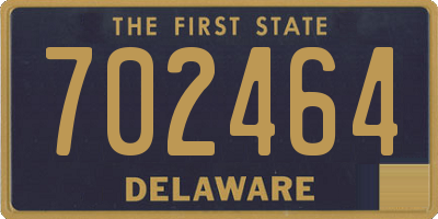 DE license plate 702464