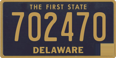 DE license plate 702470
