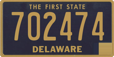 DE license plate 702474