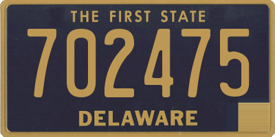 DE license plate 702475
