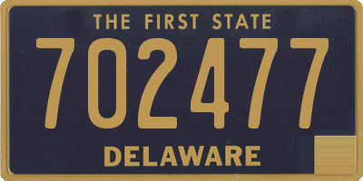DE license plate 702477