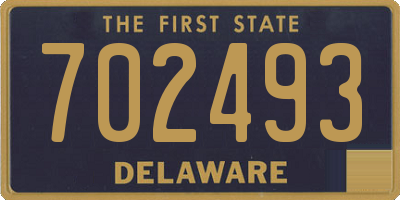 DE license plate 702493