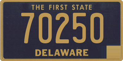 DE license plate 70250