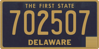 DE license plate 702507