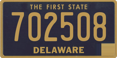 DE license plate 702508