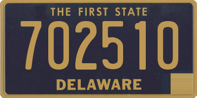 DE license plate 702510