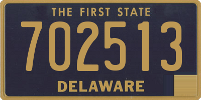 DE license plate 702513