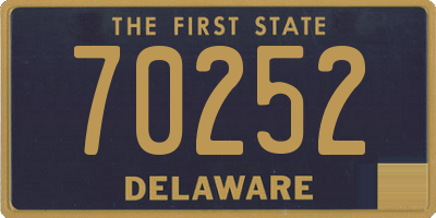 DE license plate 70252