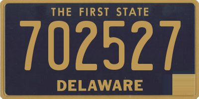 DE license plate 702527