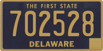 DE license plate 702528