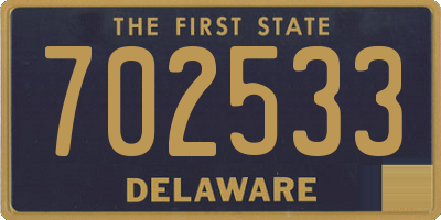 DE license plate 702533