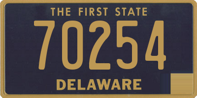 DE license plate 70254