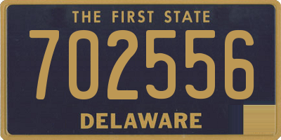 DE license plate 702556