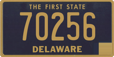 DE license plate 70256