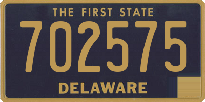 DE license plate 702575