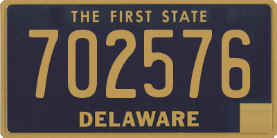 DE license plate 702576