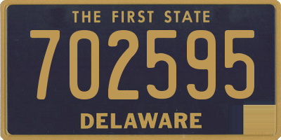 DE license plate 702595