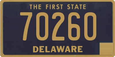 DE license plate 70260