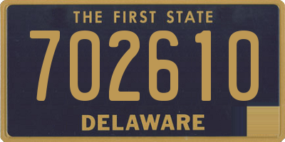 DE license plate 702610