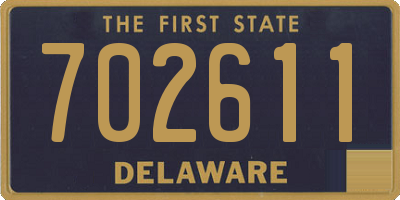 DE license plate 702611