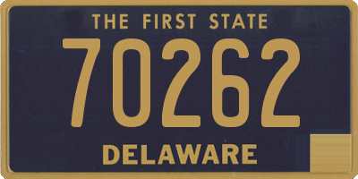 DE license plate 70262