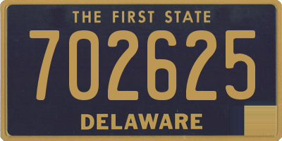 DE license plate 702625