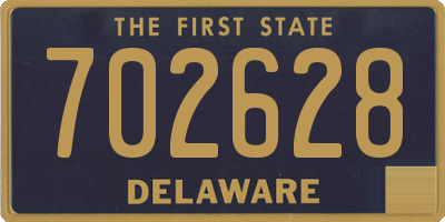 DE license plate 702628