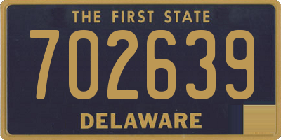 DE license plate 702639