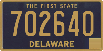 DE license plate 702640
