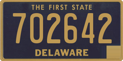 DE license plate 702642