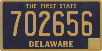 DE license plate 702656