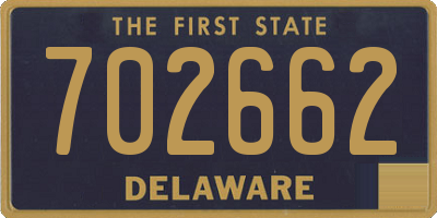 DE license plate 702662