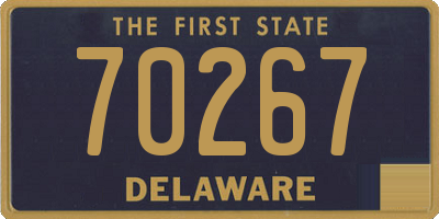 DE license plate 70267