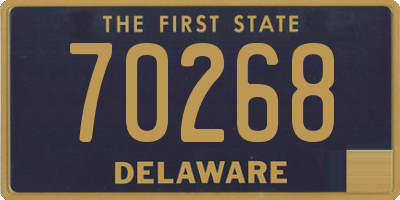 DE license plate 70268