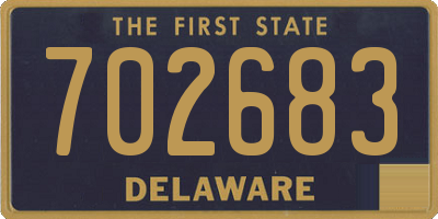 DE license plate 702683