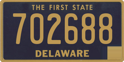 DE license plate 702688