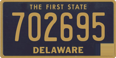 DE license plate 702695