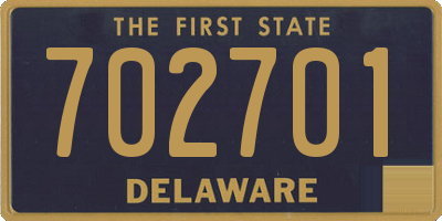 DE license plate 702701