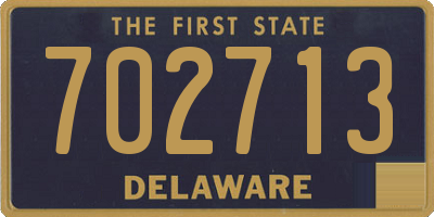 DE license plate 702713