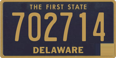 DE license plate 702714