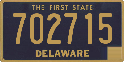 DE license plate 702715