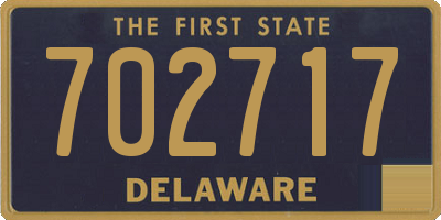 DE license plate 702717