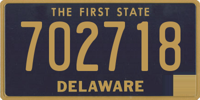 DE license plate 702718