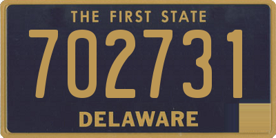 DE license plate 702731